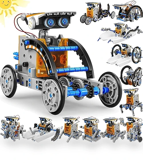 13-in-1 Education Solar Power Robots Toys — Solar Power, Bottleboom
