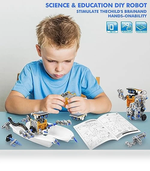 13-in-1 Education Solar Power Robots Toys — Solar Power, Bottleboom