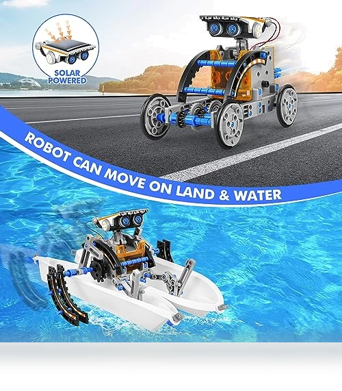13-in-1 Education Solar Power Robots Toys — Solar Power, Bottleboom