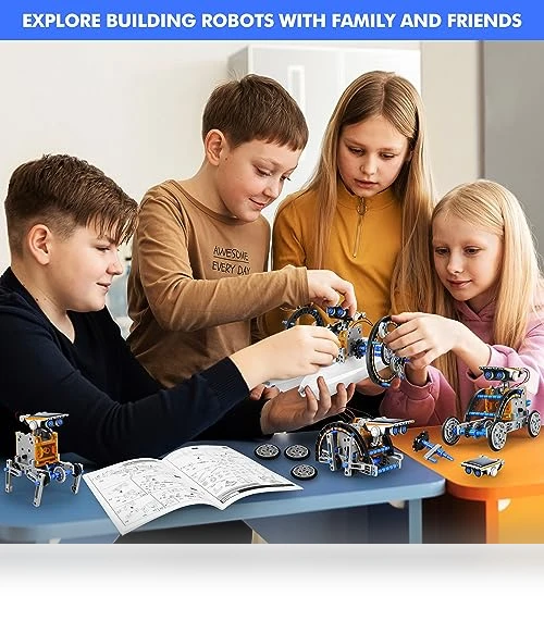 13-in-1 Education Solar Power Robots Toys — Solar Power, Bottleboom
