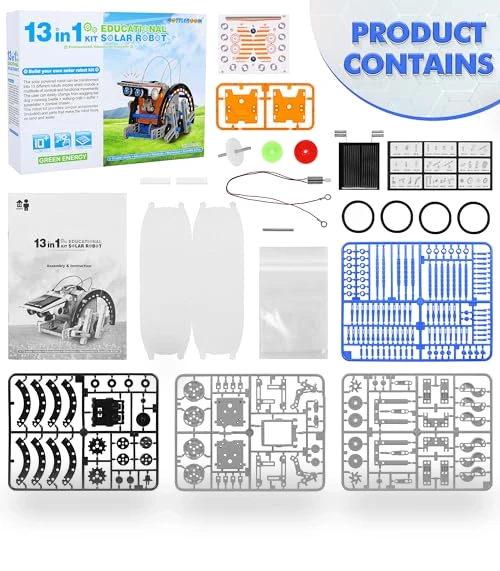 13-in-1 Education Solar Power Robots Toys — Solar Power, Bottleboom