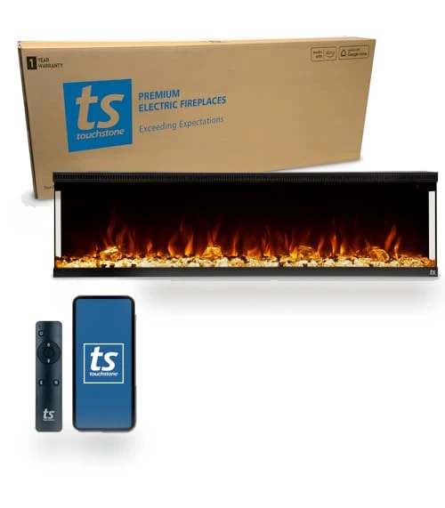 3-Sided Smart Electric Fireplace — Electric Heating Solutions, Touchstone