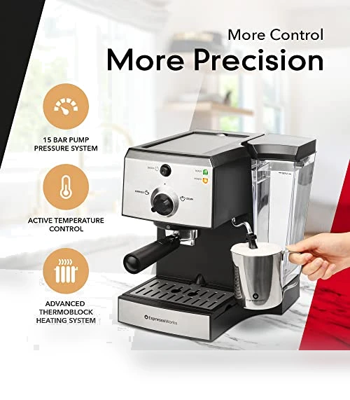 All-In-One Espresso Machine with Milk Frother — Coffee & Espresso Combos, EspressoWorks