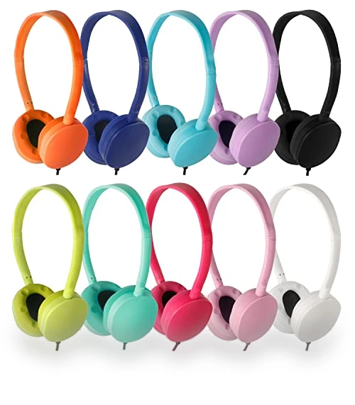 Classroom Kids Headphones Bulk Pack — In-Ear Headphones, CN-Outlet