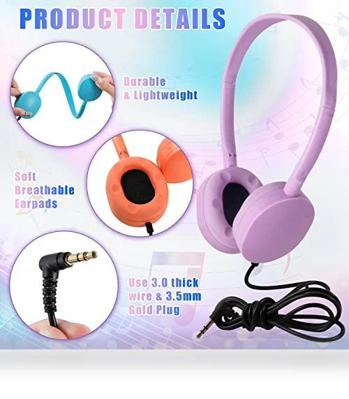 Classroom Kids Headphones Bulk Pack — In-Ear Headphones, CN-Outlet