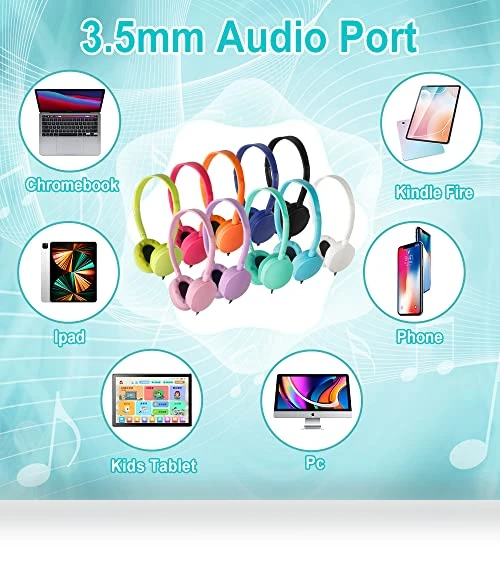 Classroom Kids Headphones Bulk Pack — In-Ear Headphones, CN-Outlet