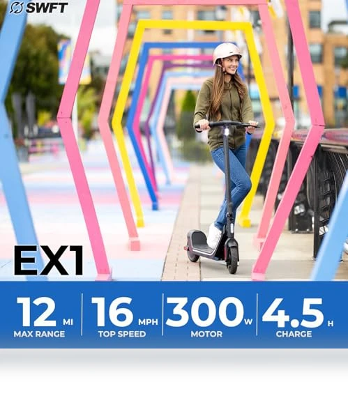 Compact Foldable Electric Scooter — Electric Vehicles, SWFT