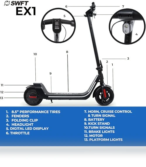 Compact Foldable Electric Scooter — Electric Vehicles, SWFT
