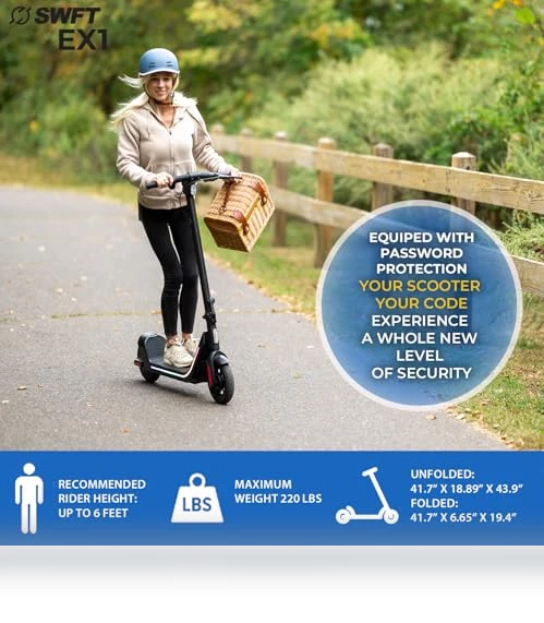Compact Foldable Electric Scooter — Electric Vehicles, SWFT