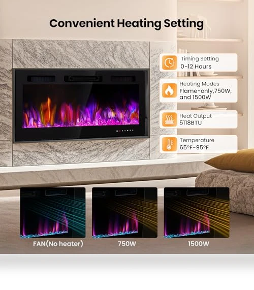 Electric Fireplace Insert — Electric Heating Solutions, RealSmart