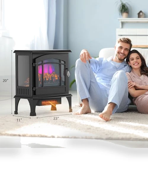 Electric Fireplace Stove — Portable Electric Heaters, ROVSUN