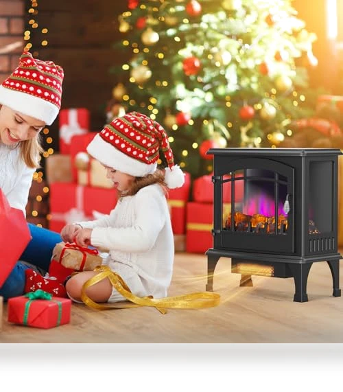 Electric Fireplace Stove — Portable Electric Heaters, ROVSUN
