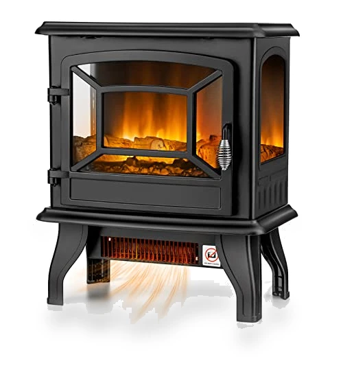 Electric Fireplace Stove — Portable Heating Solutions, Tangkula