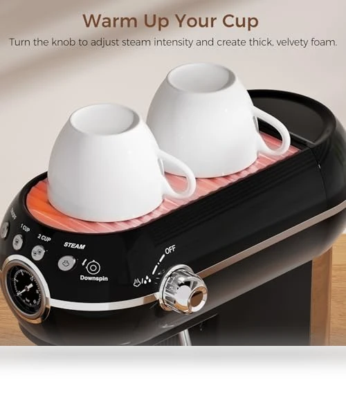 Espresso Machine with Milk Frother — Coffee & Espresso Combos, KITCHMIX
