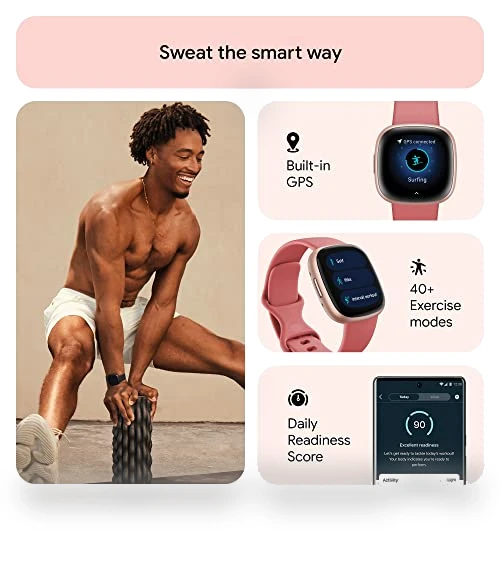 Fitness Smartwatch with Daily Readiness, GPS, 24/7 Heart Rate — Smartwatches, Fitbit