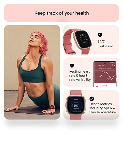 Fitness Smartwatch with Daily Readiness, GPS, 24/7 Heart Rate — Smartwatches, Fitbit