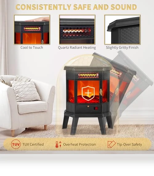 Freestanding Fireplace Stove — Portable Heating Solutions, RealSmart
