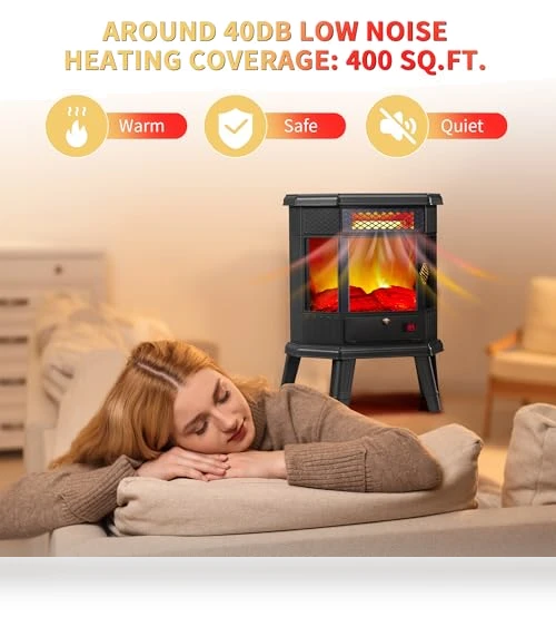 Freestanding Fireplace Stove — Portable Heating Solutions, RealSmart