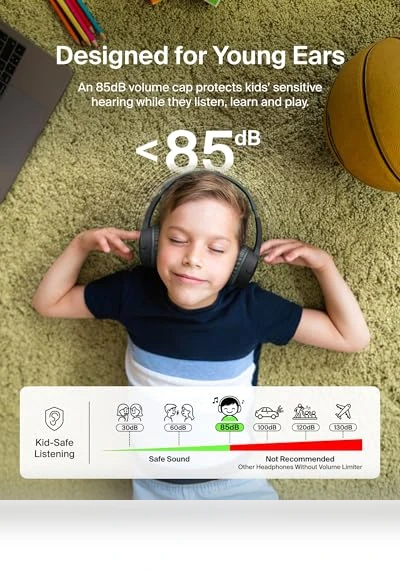 Kids Wireless Headphones with Built-in Microphone — In-Ear Headphones, Belkin