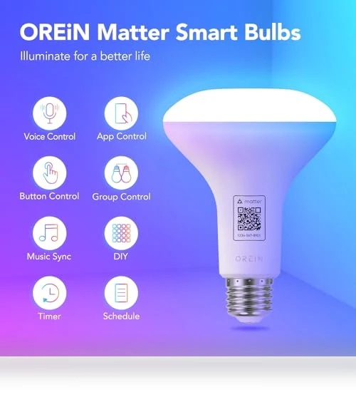 Matter Smart Light Bulb — LED, OREiN