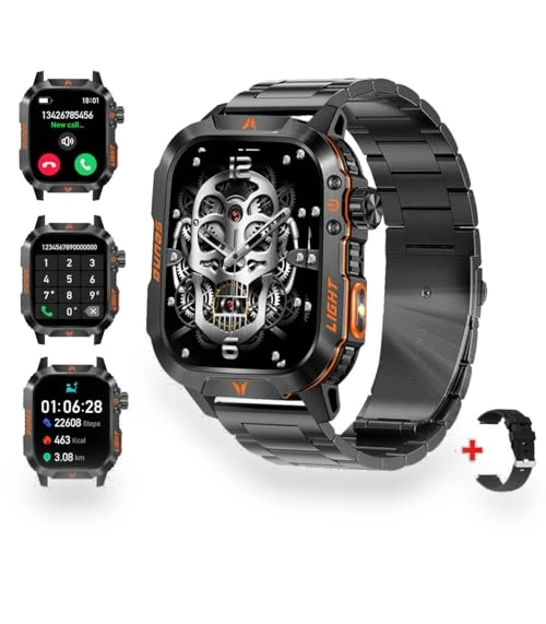 Military Smart Watch with Altimeter, Barometer, and Compass — Smartwatches, QTLLBT