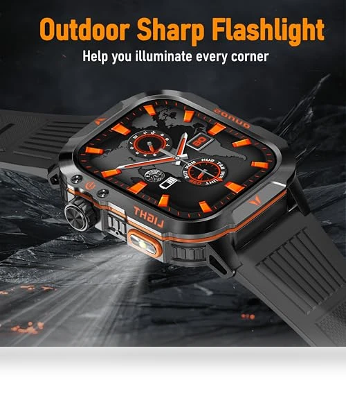 Military Smart Watch with Altimeter, Barometer, and Compass — Smartwatches, QTLLBT