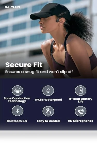 Open-Ear Wireless Bluetooth Workout Headphones — In-Ear Headphones, SHENZHEN LIANGTOU TECHNOLOGY COPORATION LIMITED