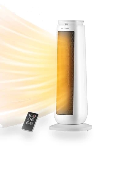 Oscillating Ceramic Tower Space Heater — Portable Heating Solutions, PELONIS