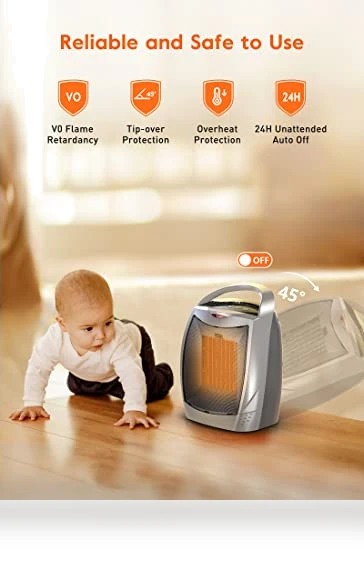 Portable Space Heater with Thermostat — Portable Heating Solutions, GiveBest