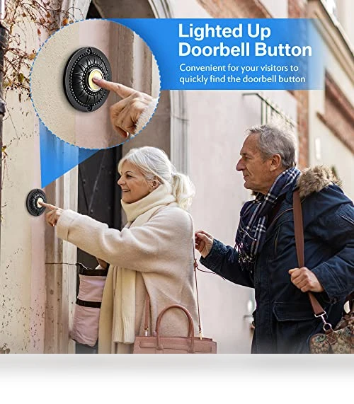 Round Metal Doorbell Push Button — Chimes, Dreyoo