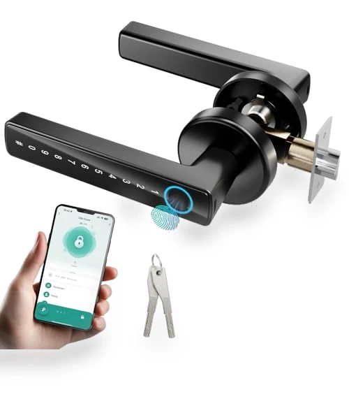 Smart Door Knob with Keypad Keyless Entry — Smart Home Security, Omlepai