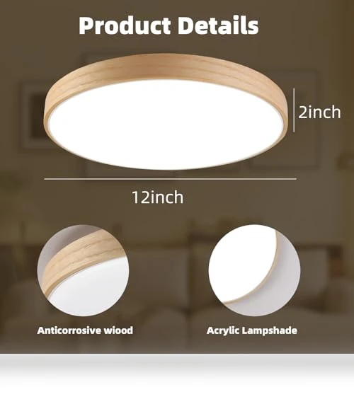 Smart LED Ceiling Light — Close To Ceiling, HOREVO