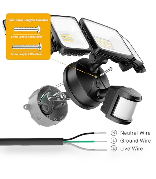 Smart LED Security Lights Motion Sensor Outdoor — Outdoor Security & Flood Lighting, Onforu