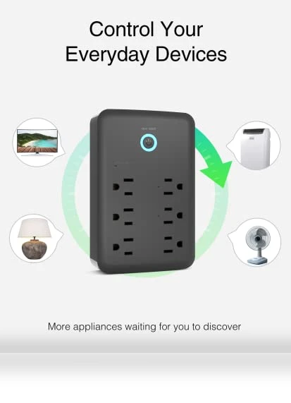 Smart Plug Outlet Extender with USB Wall Charger — Power Solutions & Surge Protection, GHome