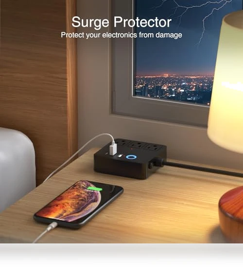 Smart Power Strip with USB Ports — Power Solutions & Surge Protection, GHome Smart