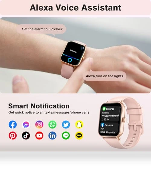 Smart Watch for Women with Alexa, Fitness Tracking, and Waterproof Design — Smartwatches, aeac
