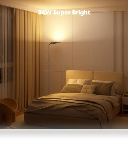Super Bright LED Floor Lamp with Remote Control — Standing Lights, SIBRILLE