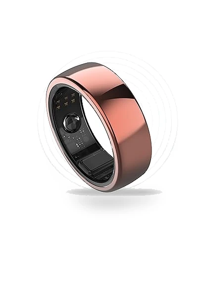 Titanium Unisex Smart Ring with Sleep, Heart Rate, Activity & Fitness Tracking — Smartwatches, aabo
