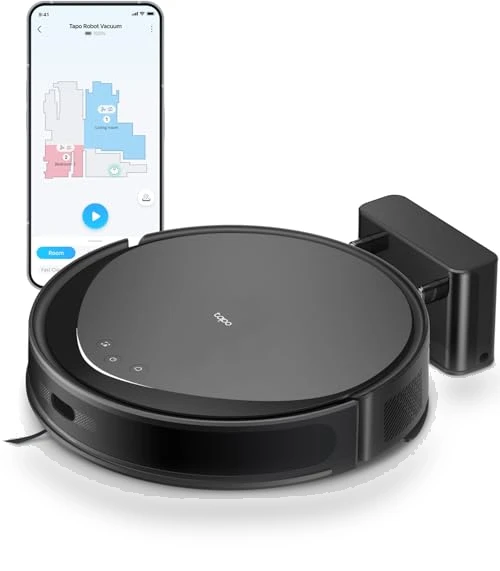 Ultra-Slim LiDAR Smart Navigation Robot Vacuum and Mop — Smart Cleaning Robots, Tapo