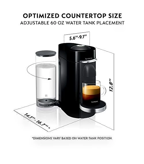 VertuoPlus Deluxe Coffee and Espresso Machine Bundle with Aeroccino Milk Frother — Coffee & Espresso Combos, Nespresso