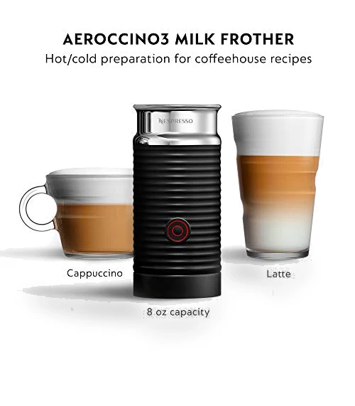 VertuoPlus Deluxe Coffee and Espresso Machine Bundle with Aeroccino Milk Frother — Coffee & Espresso Combos, Nespresso