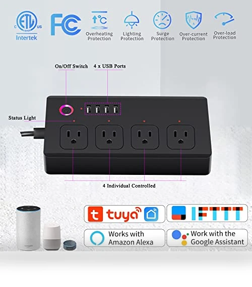 WiFi Surge Protector with USB Ports — Power Solutions & Surge Protection, UseeLink