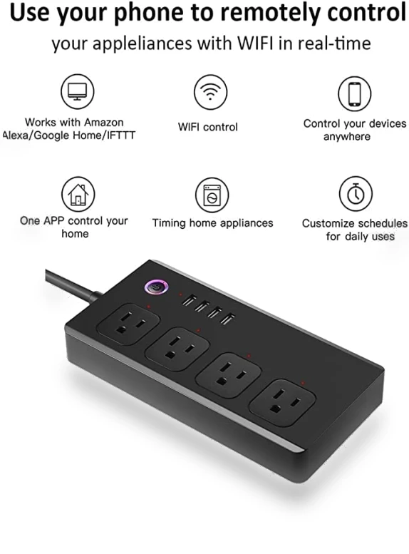WiFi Surge Protector with USB Ports — Power Solutions & Surge Protection, UseeLink