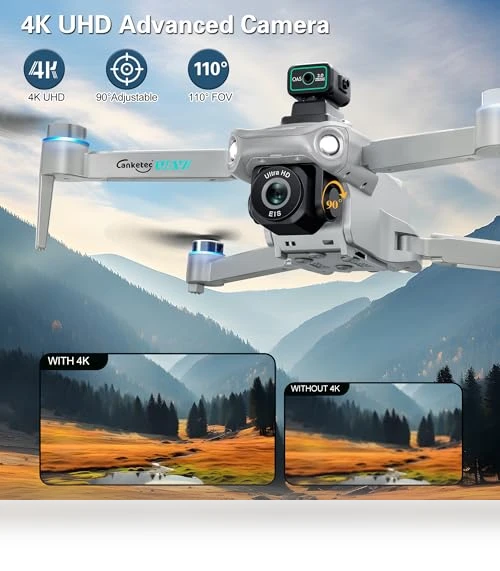 4K UHD Camera Drone with GPS — Drones, CANKETEC
