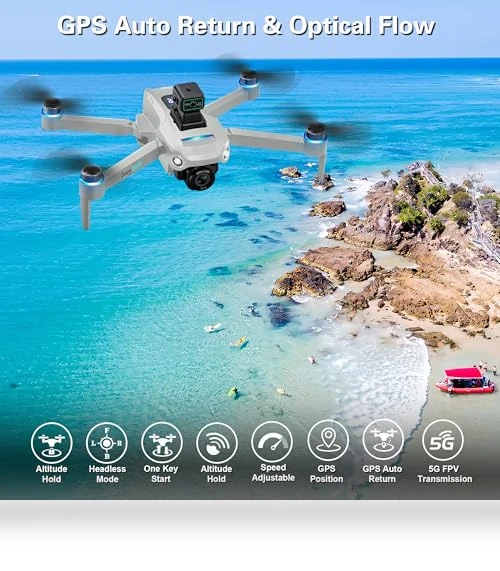 4K UHD Camera Drone with GPS — Drones, CANKETEC