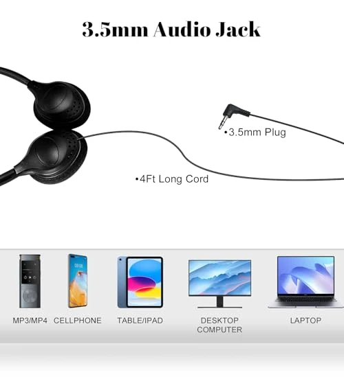 Class Set Headphones for Kids Students School Classroom — In-Ear Headphones, ZHENWAY