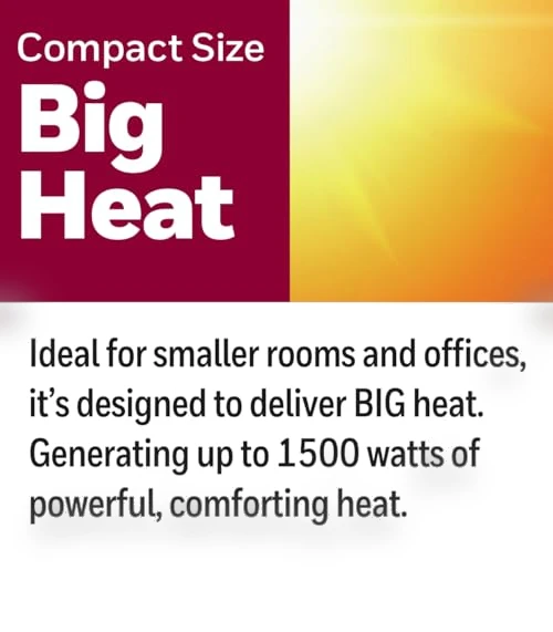 Compact Ceramic Tower Heater — Portable Heating Solutions, Honeywell