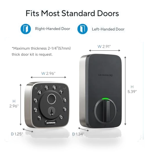 Fingerprint Matter Smart Lock — Deadbolts, ULTRALOQ