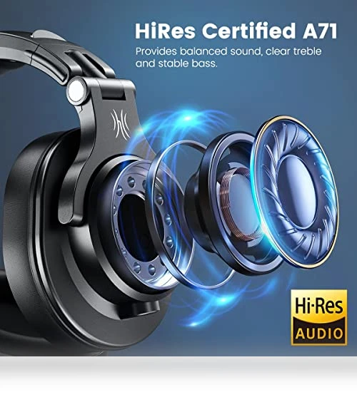Hi-Res Studio Recording Headphones — Over-Ear Headphones, OneOdio