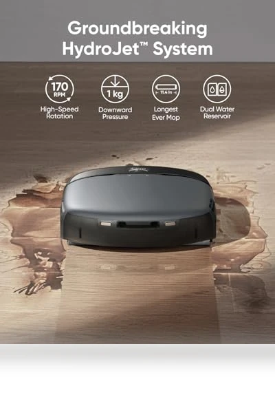 HydroJet Robot Vacuum and Mop Combo — Smart Cleaning Robots, eufy
